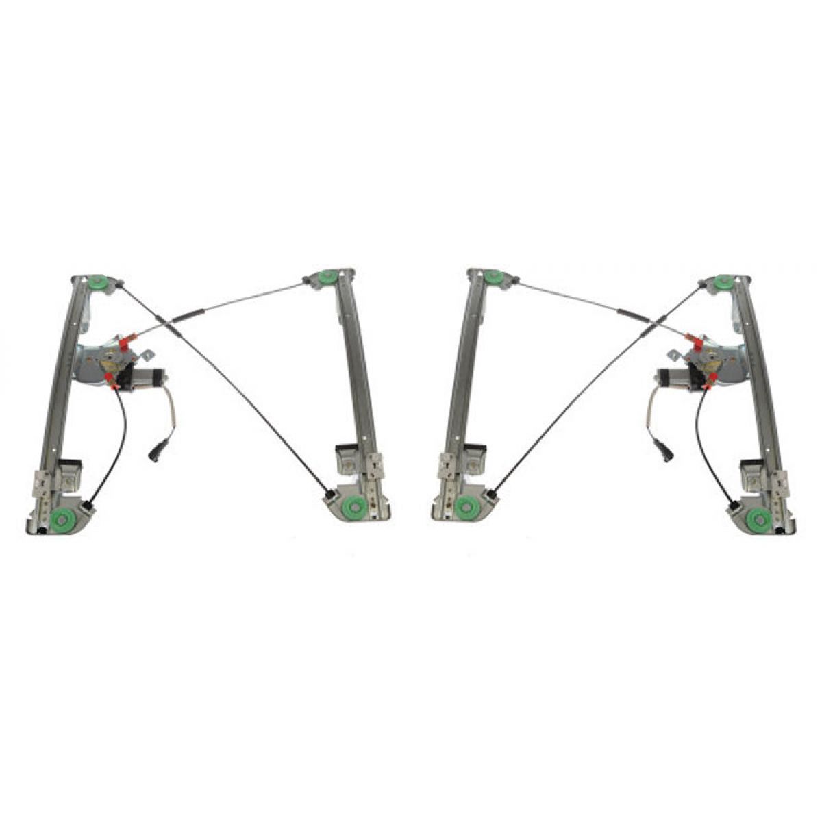 Ford F150 Pickup Truck Power Window Regulators w/Motor Front Pair Set LH & RH