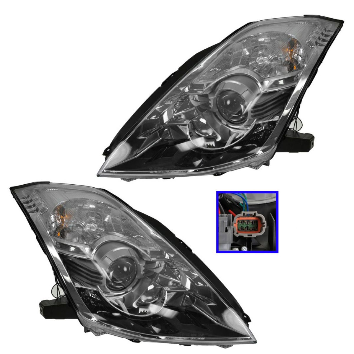 Xenon HID Headlight Lamp with Ballasts Set Pair LH RH for 06 09 Nissan