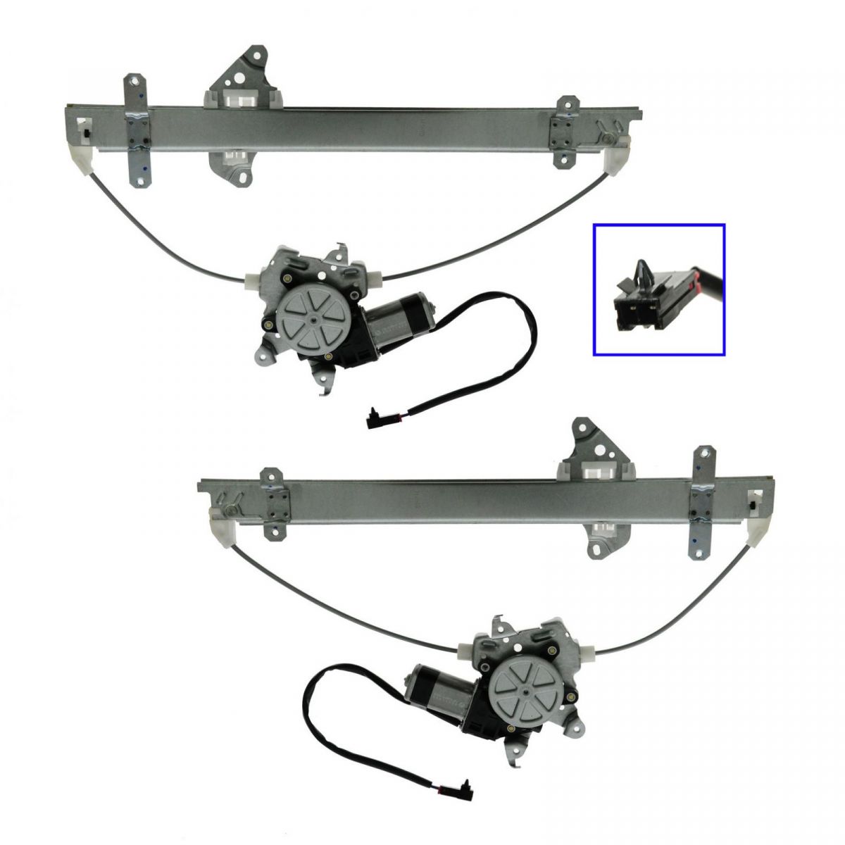 Power Window Regulator W Motor Front Lh Rh Pair Set Of For