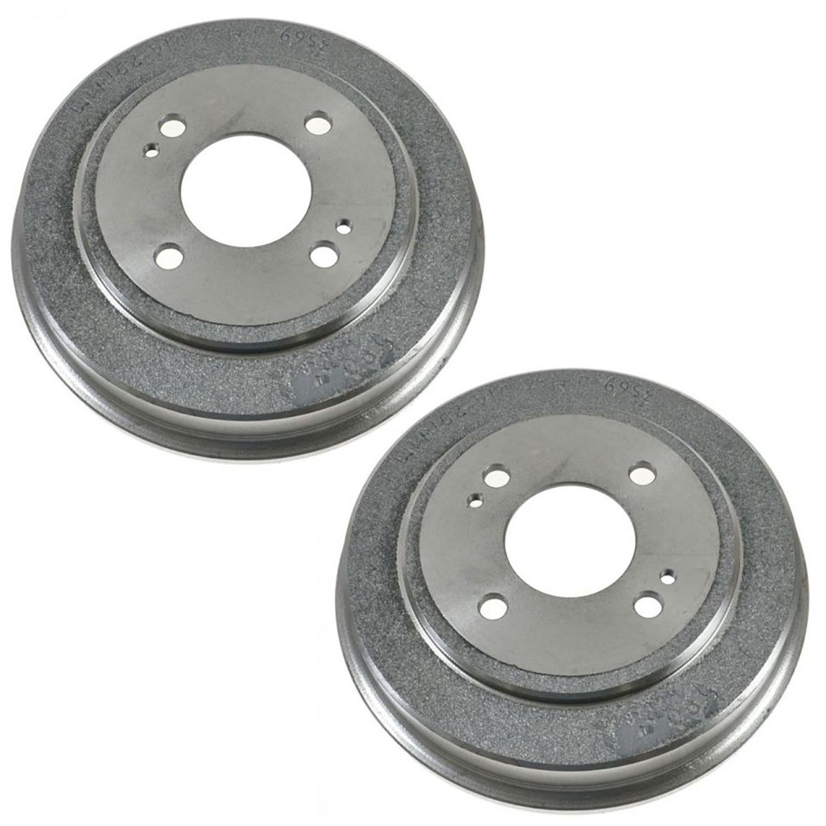 Rear Brake Drum Left LH & Right RH Pair Set of 2 for Honda Accord Civic