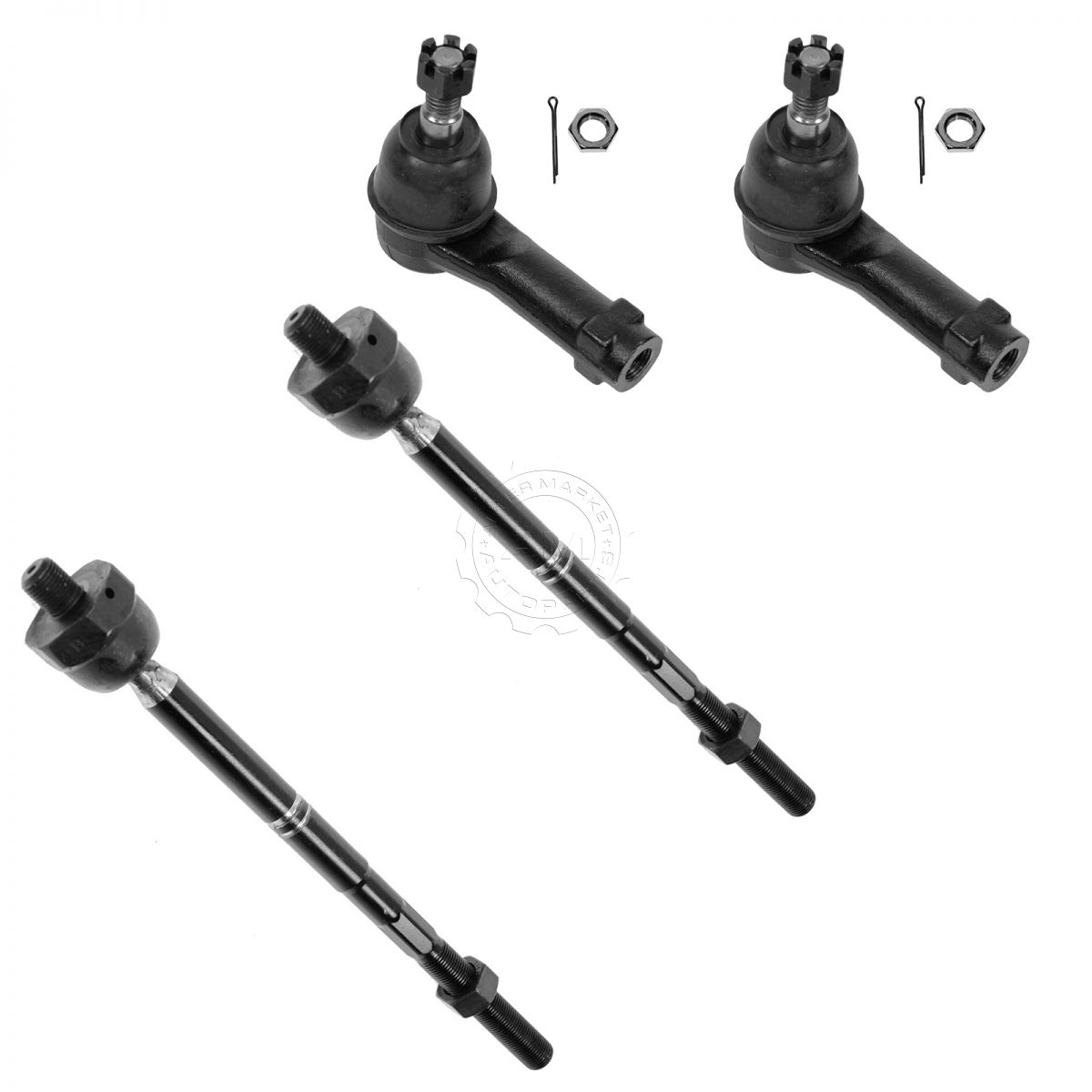 Tie Rod Ends Front Inner Outer Driver Passenger Kit Set Of 4 For F150