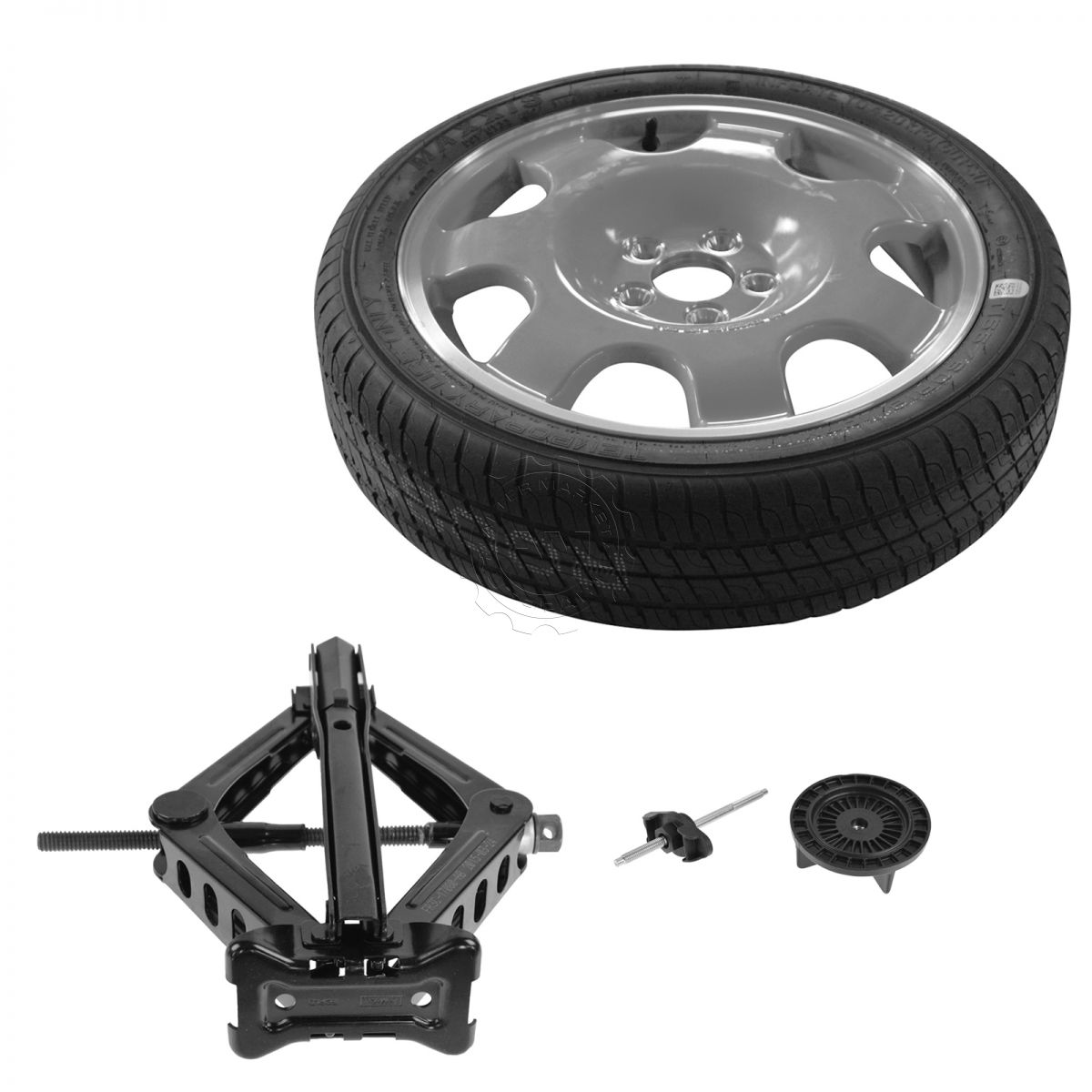 OEM FR3Z1K007C Spare Wheel Tire Kit w/ Jack & Lug Wrench Set for Ford