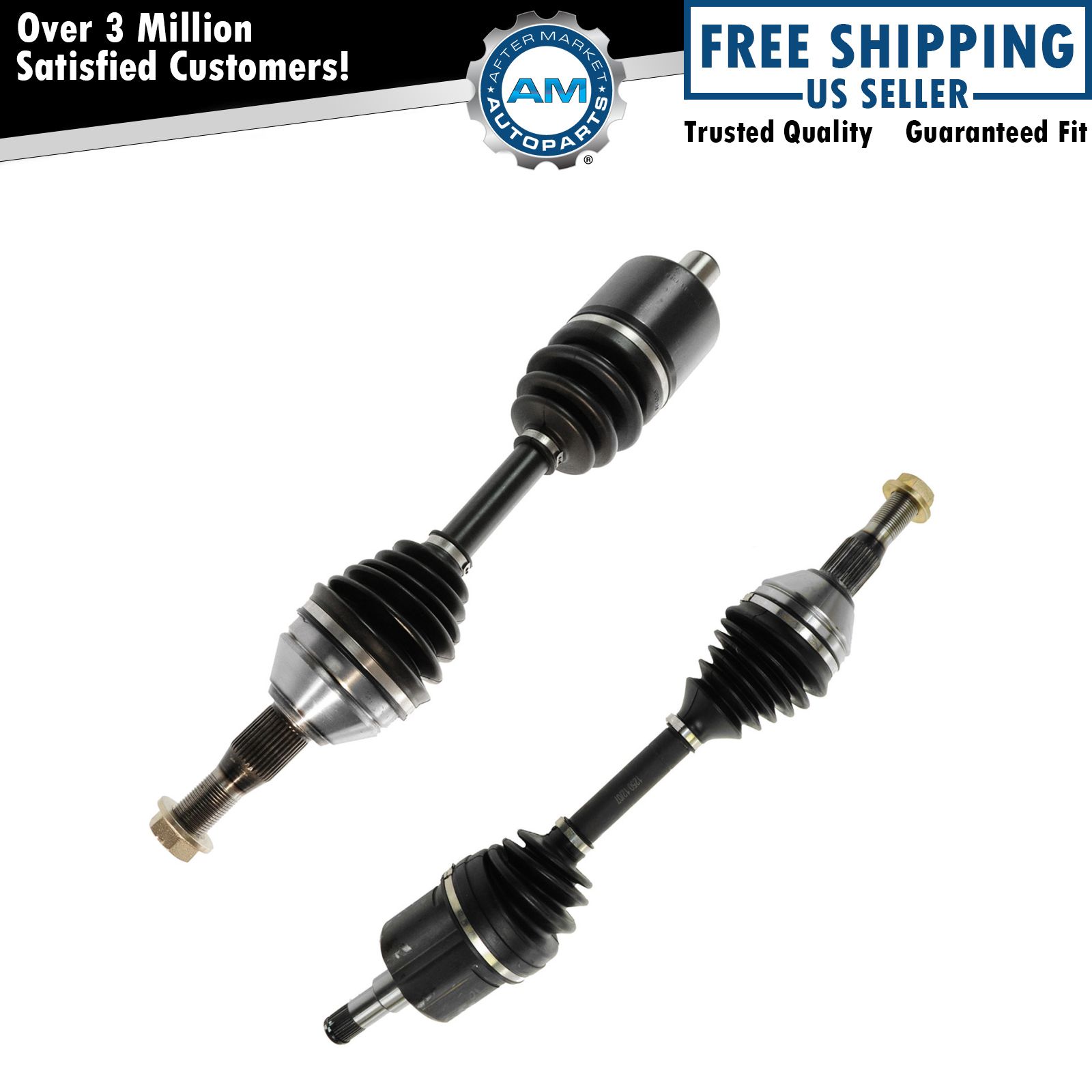 Front CV Axle Shaft Left LH Right RH Pair Set Kit For Chevy Buick