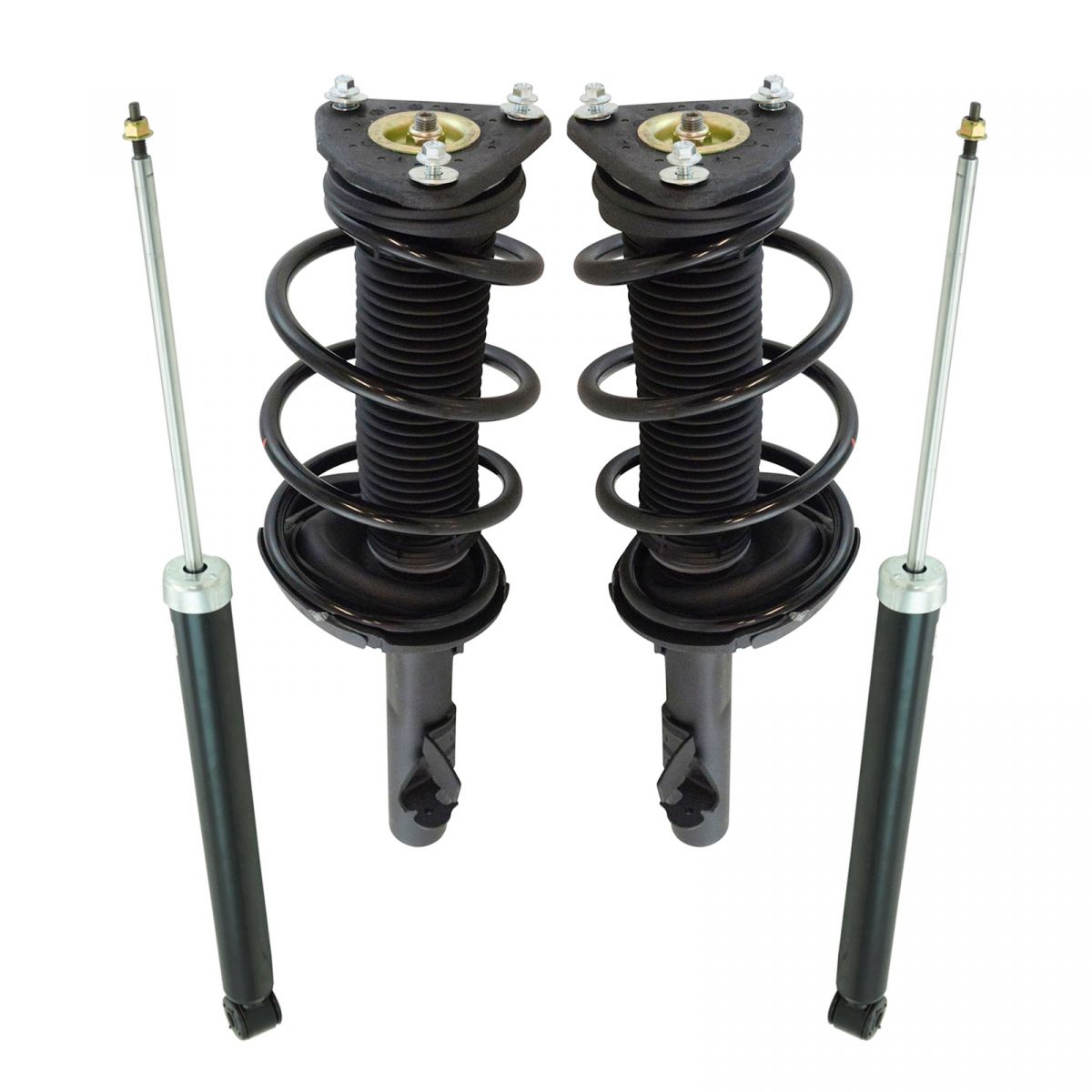 4 Piece Front Complete Strut Assembly Rear Shock Absorber Kit For