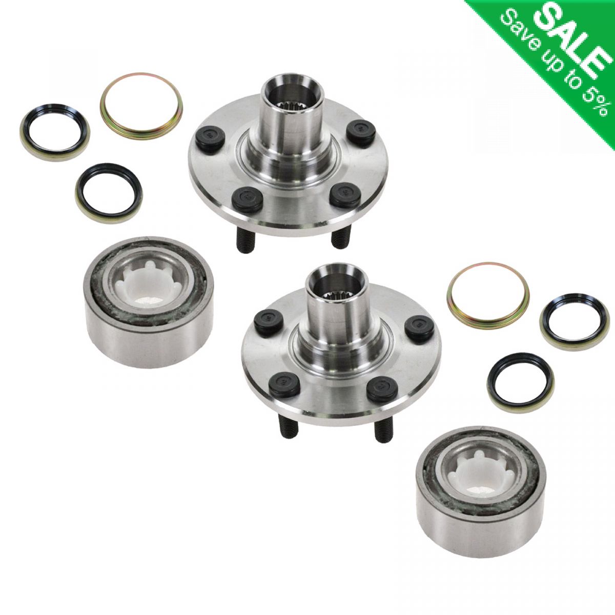 Front Wheel Hub Bearing Repair Kit Pair Set For Toyota Celica Camry