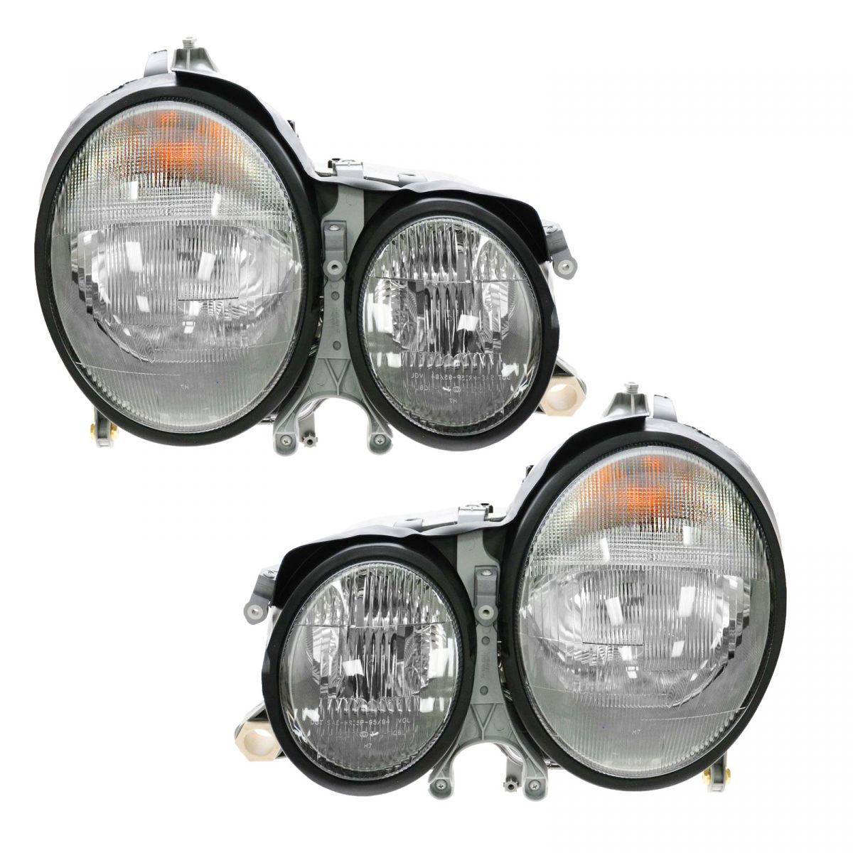 Halogen Headlight Headlamp Lh Rh Pair Set Of For E E