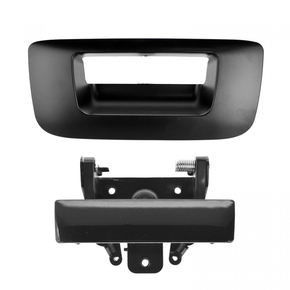 Tailgate Handle Bezel Kit Smooth Black For 07 13 Chevy GMC EBay