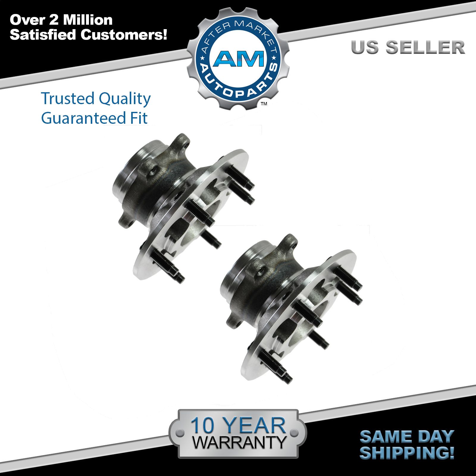 Wheel Bearing Hub Assembly Front Pair For Chevy Colorado GMC Canyon