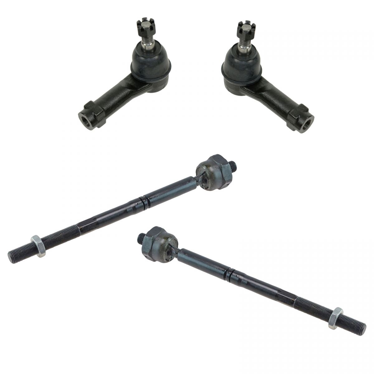 Front Inner Outer Steering Tie Rod Rack End LH RH Kit Set 4pc For F150