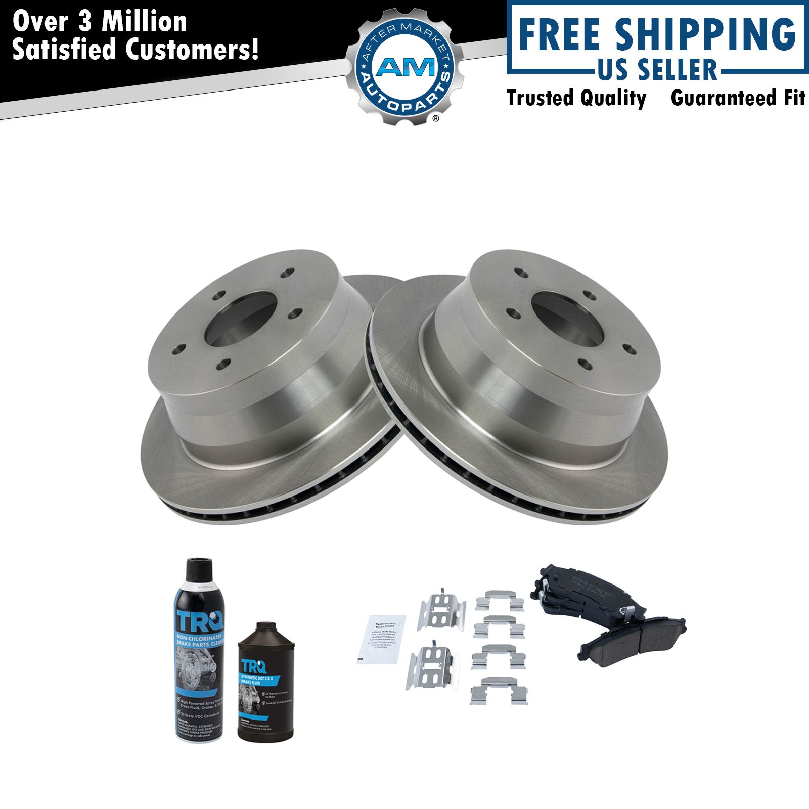 <b>Dot 3 & 4 Ceramic Brake Pad & Rotor Kit</b>