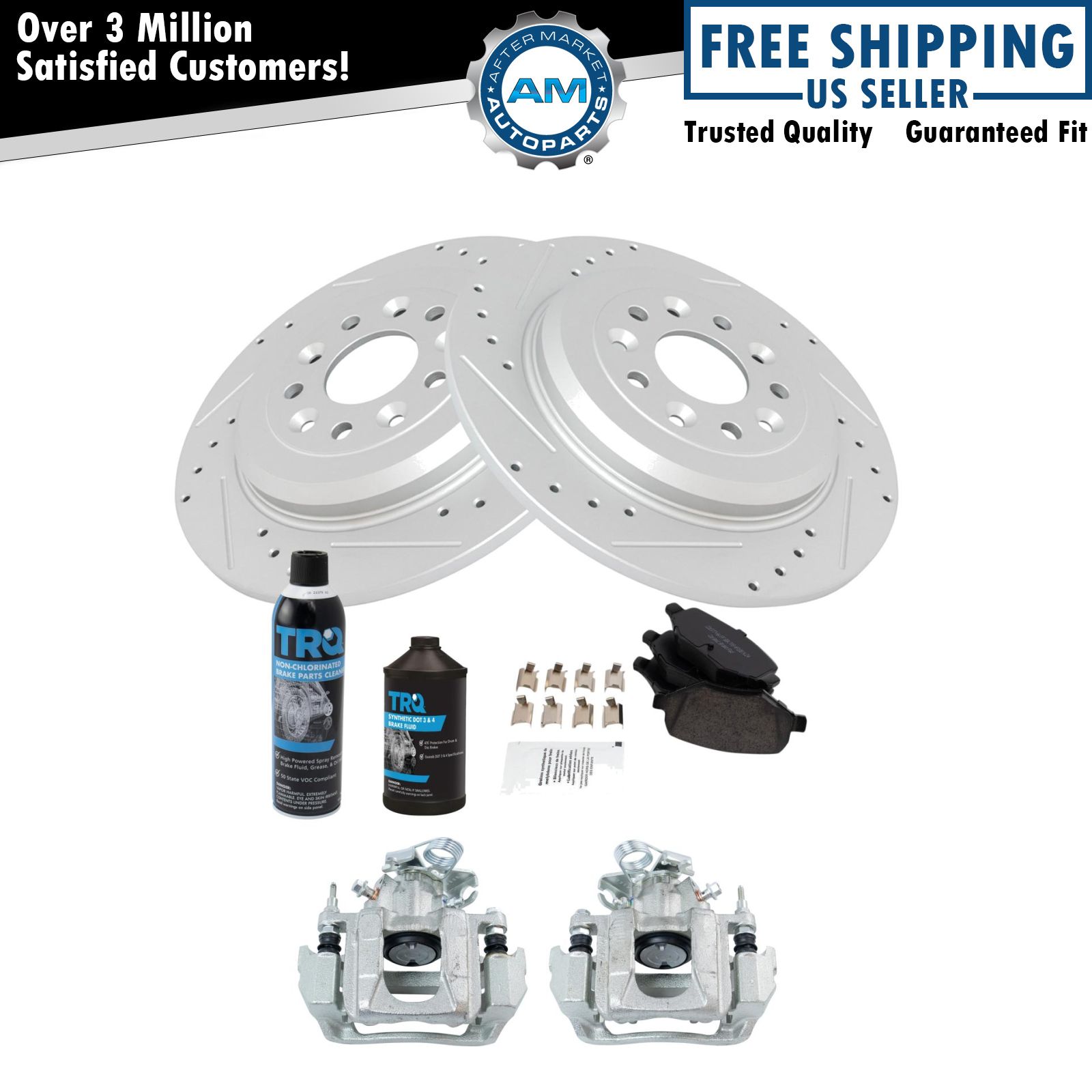 <b>Dot 3 & 4 Ceramic Performance Brake Pad & Rotor Kit</b>