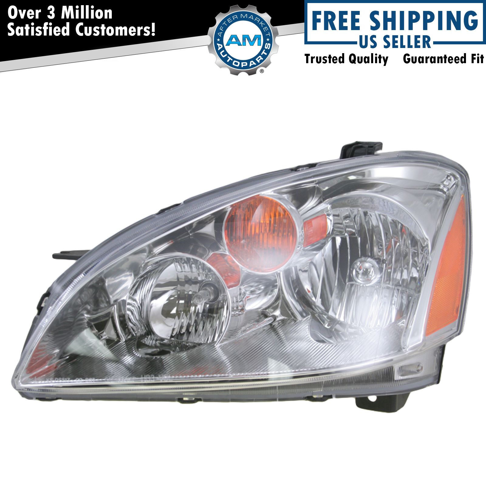 Left Headlight Assembly Halogen For 2002-2004 Nissan Altima NI2502142