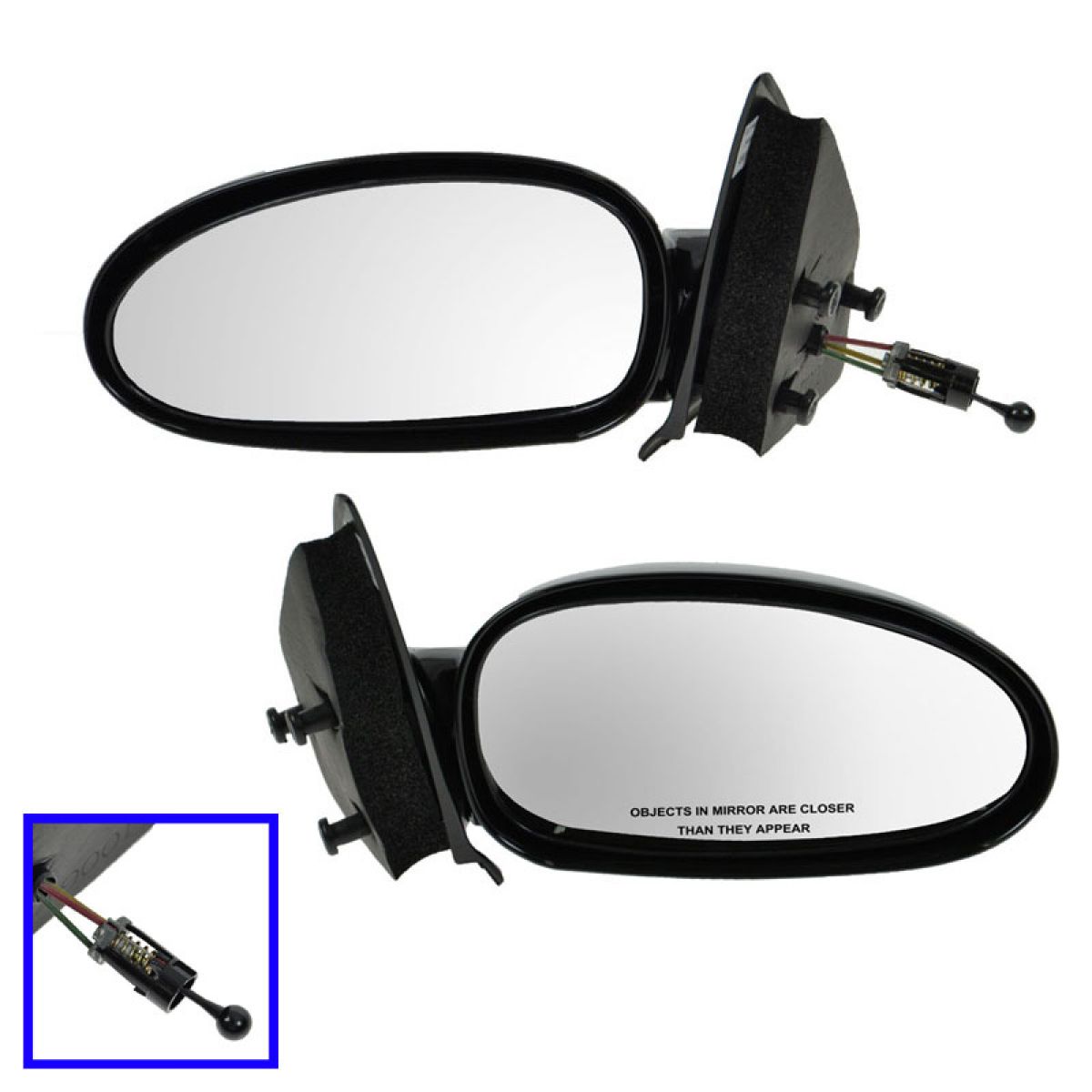 Manual Remote Mirrors Pair Set Left LH & Right RH for 9702 S Series