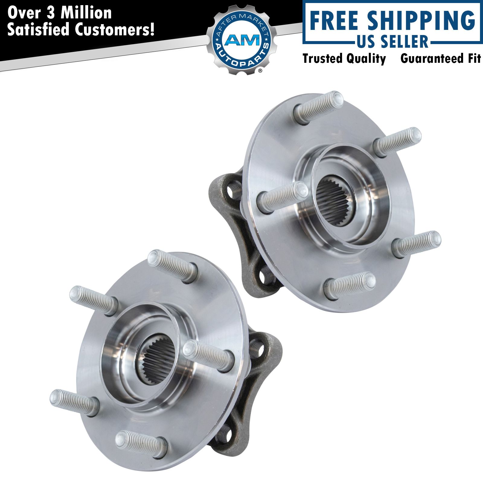 Front Wheel Hub Bearings Set For 2014-2018 Mazda 3 2016-2021 CX-3