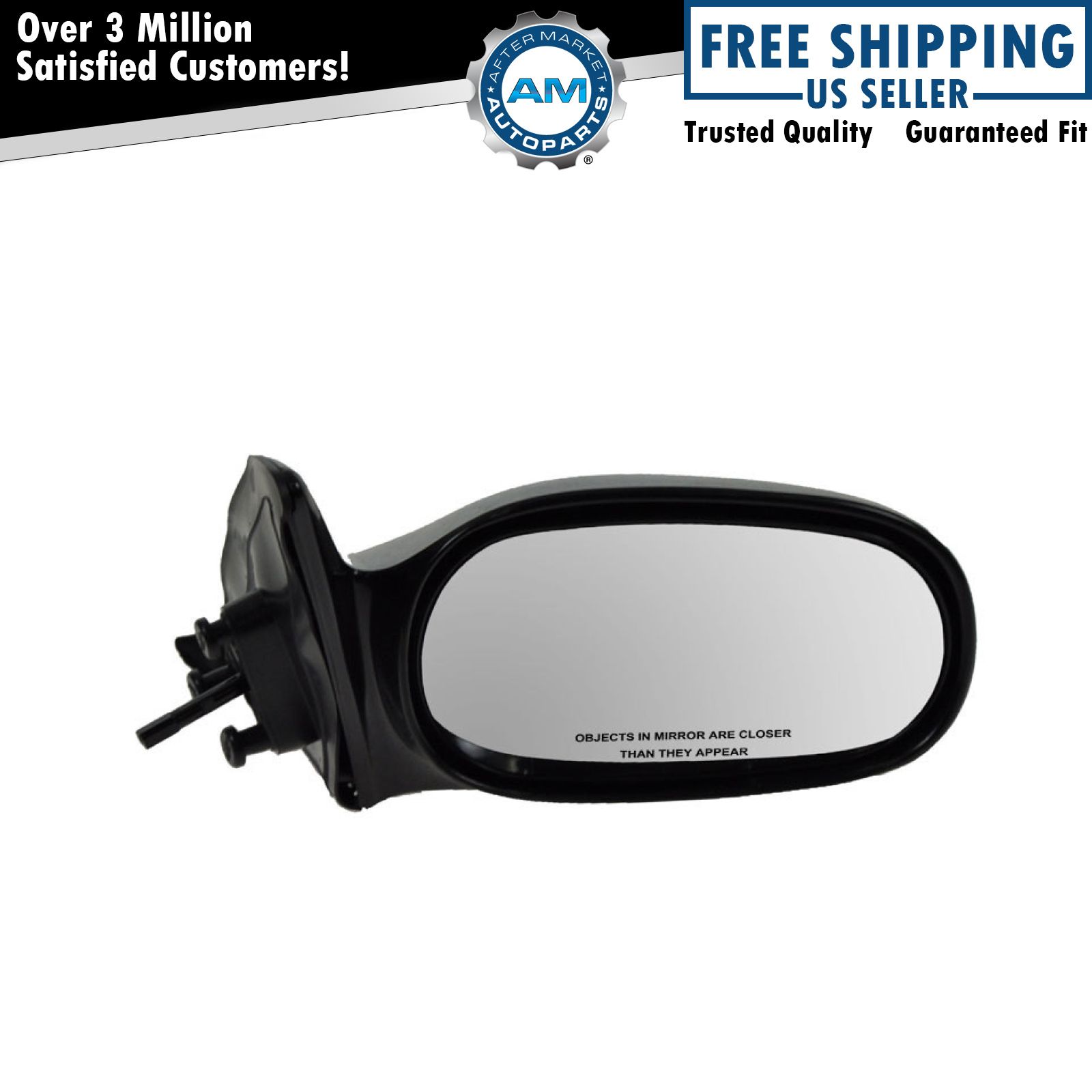 Manual Remote Side View Door Mirror Right Passenger Side for 98-02 Corolla