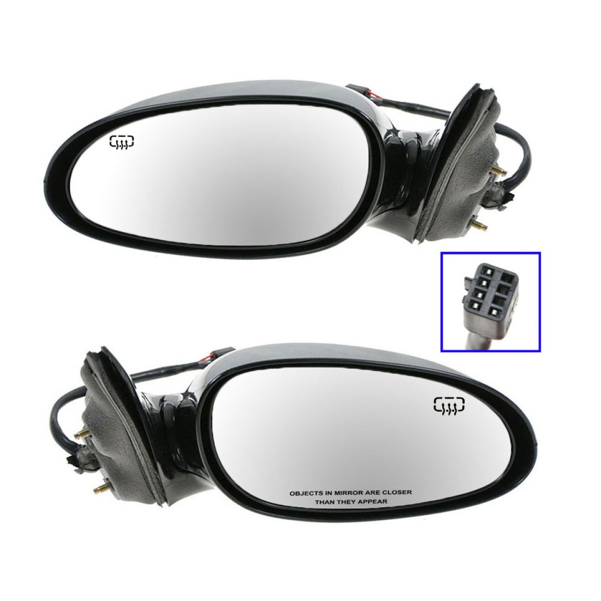 Power Heated Mirrors Left LH Right RH Pair Set for 9702 Buick Century
