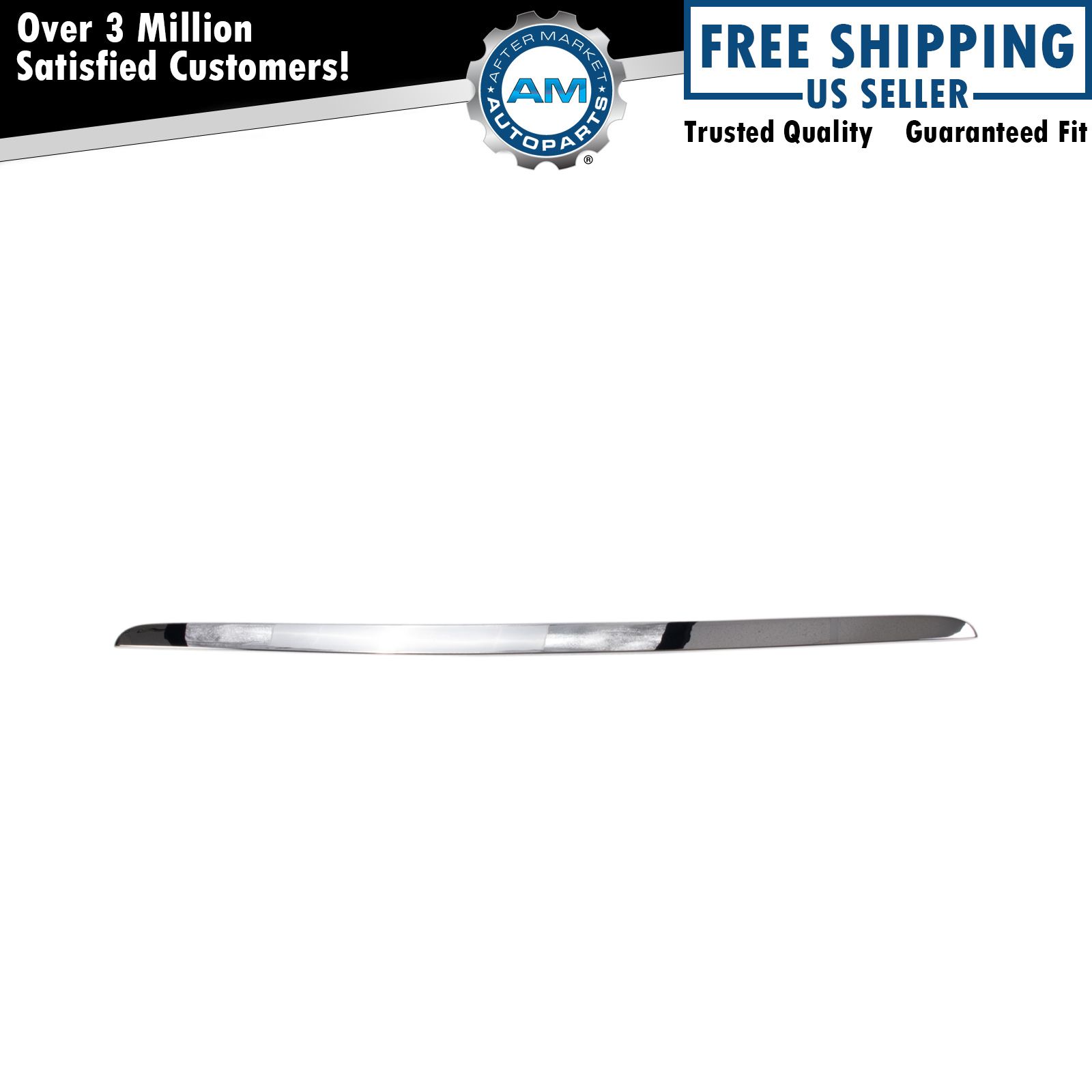 Front Hood Molding Chrome for 07-14 GMC Yukon & Yukon XL 1500 2500 SUV Truck