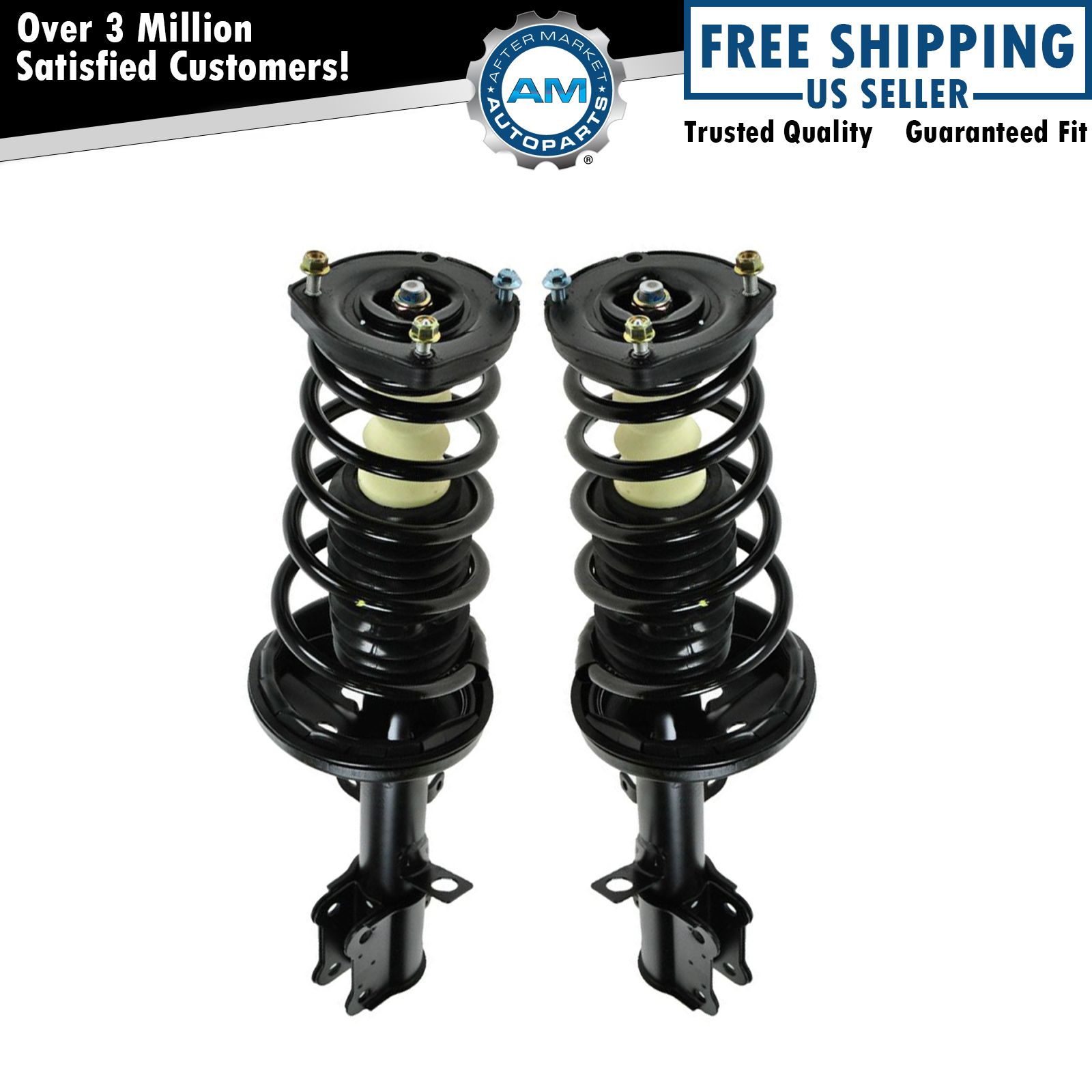 Rear Quick Loaded Complete Struts Pair Set For 93-02 Toyota Corolla Chevy Prizm