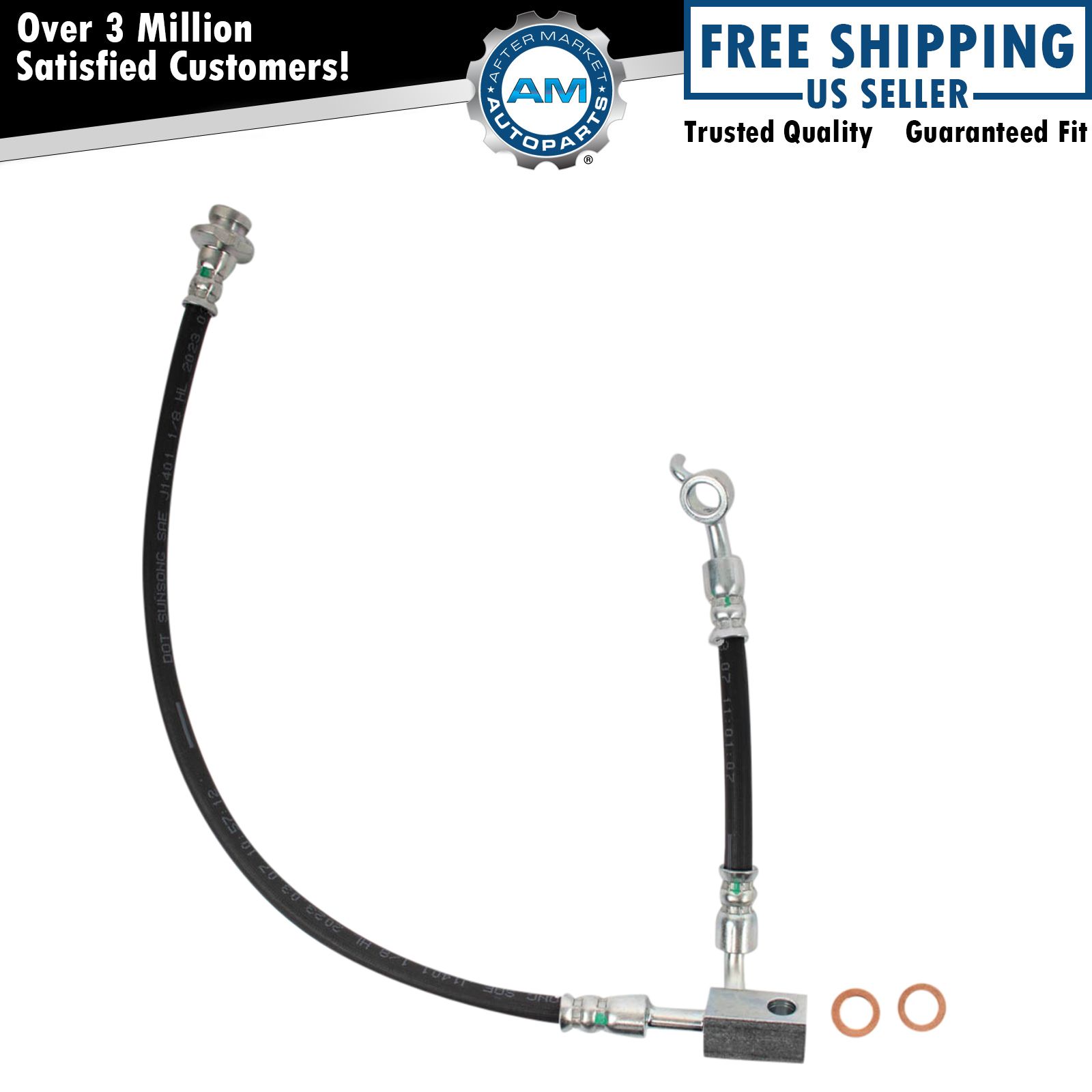 Front Right Brake Hose Fits 08-10 INFINITI QX56 08-17 Nissan Armada 08-19 Titan