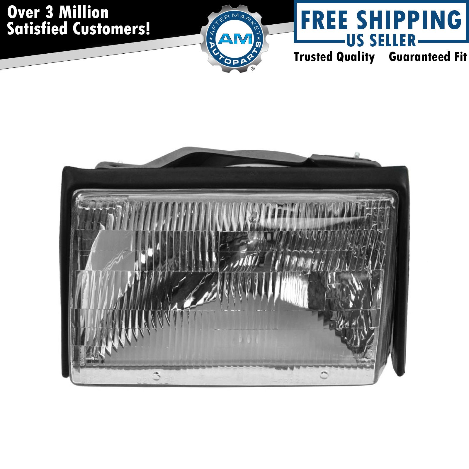 Left Headlight Assembly Drivers Side For 1987-1993 Ford Mustang FO2502106