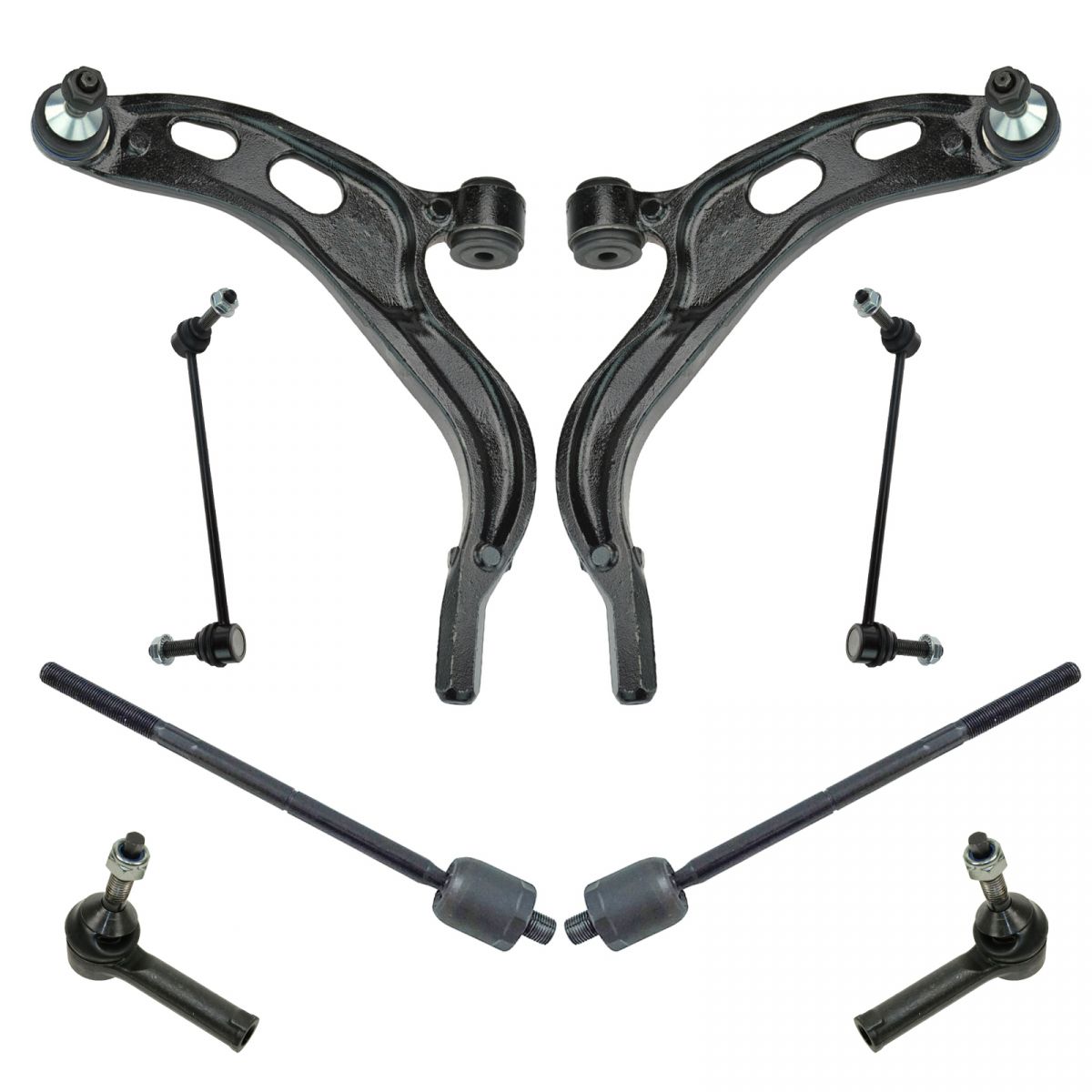 Front Control Arm Ball Joint Tie Rod End Sway Bar Link Suspension Kit ...