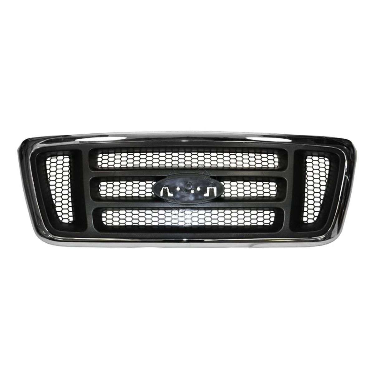Front End Grille Grill Chrome & Dark Gray for 04-08 Ford F150 Pickup Truck New