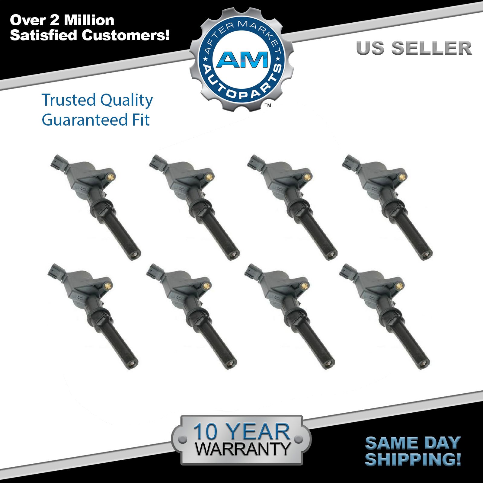 Engine Ignition Coil Kit Set of 8 NEW for Ford Lincoln Mercury 4.6L 5.4L V8