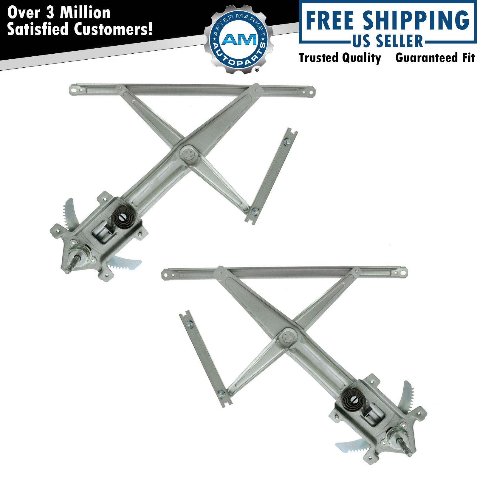 Manual Window Regulator Left & Right Pair Set of 2 for Chevy Colorado Canyon