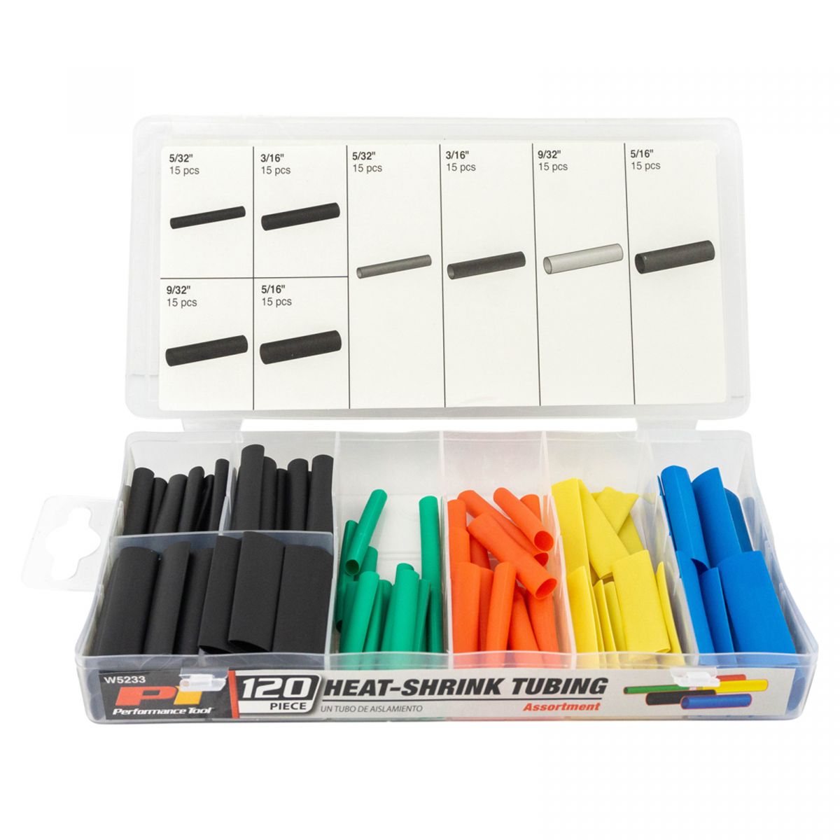 120 Piece Heat Shrink Tubing Assortment Pack w/ Storage Case New eBay