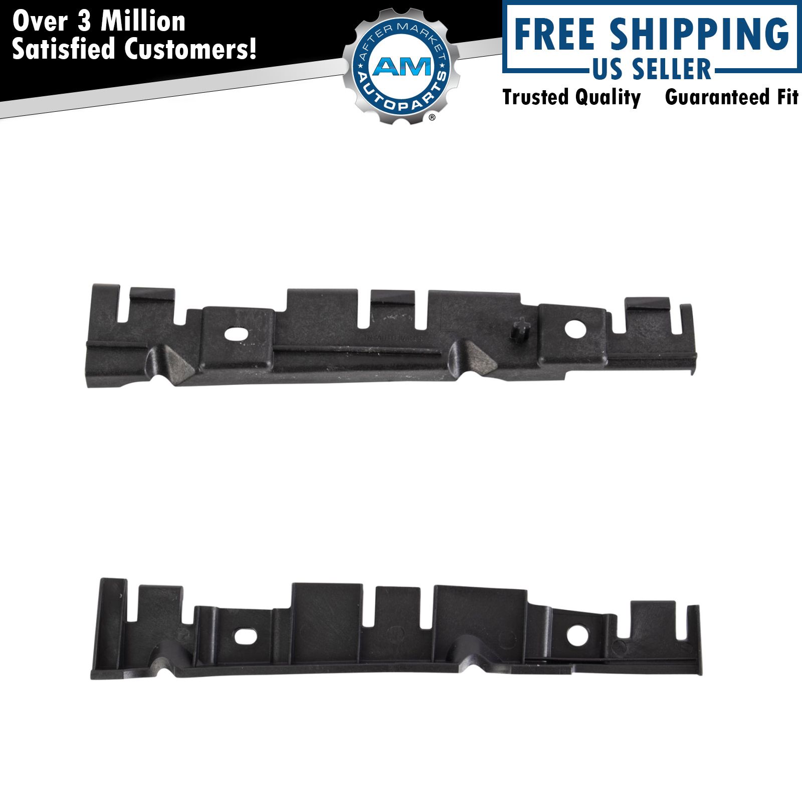 Front Bumper Bracket Set Fits 2012-2019 Fiat 500