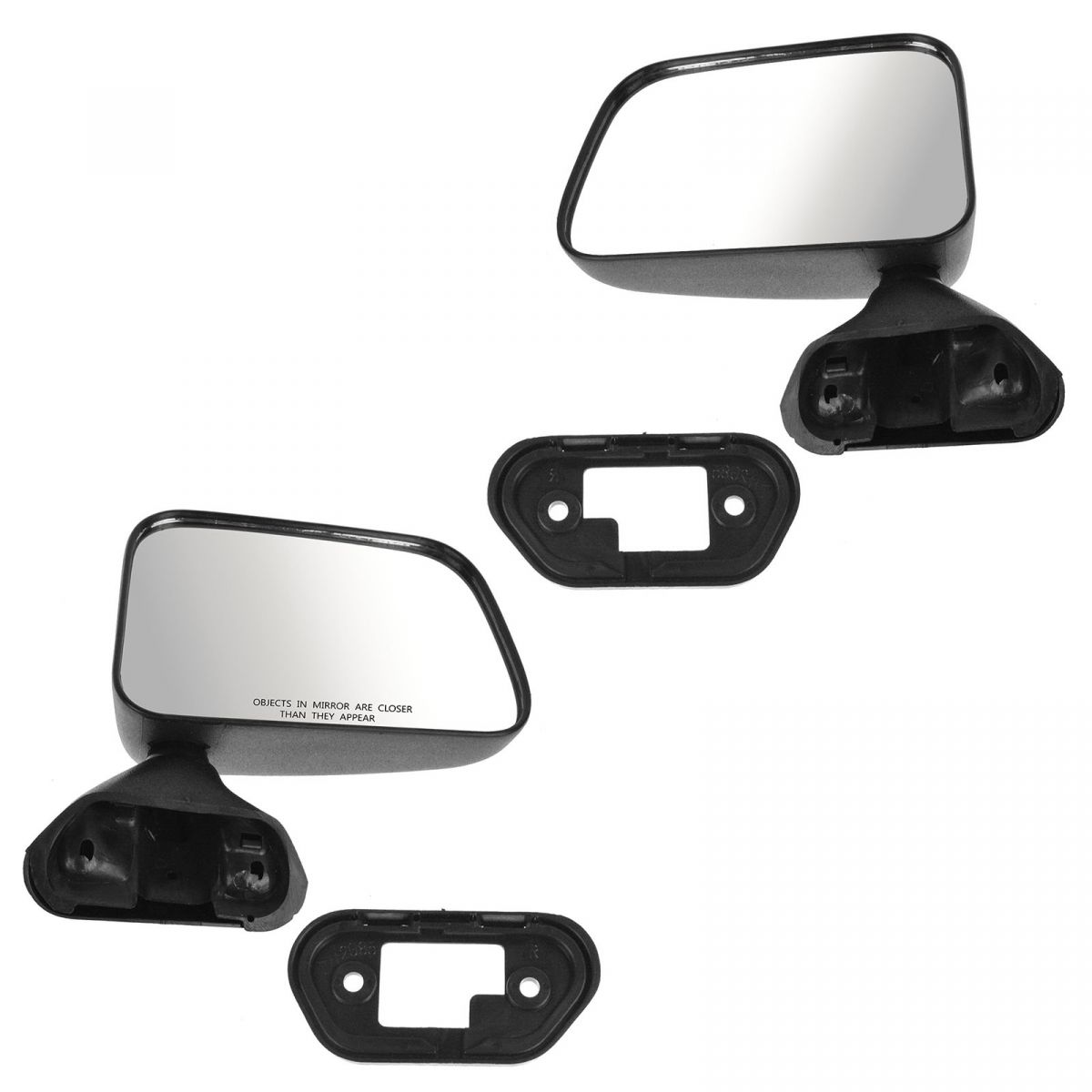 Manual Side View Mirrors Left & Right Pair Set for Toyota Pickup