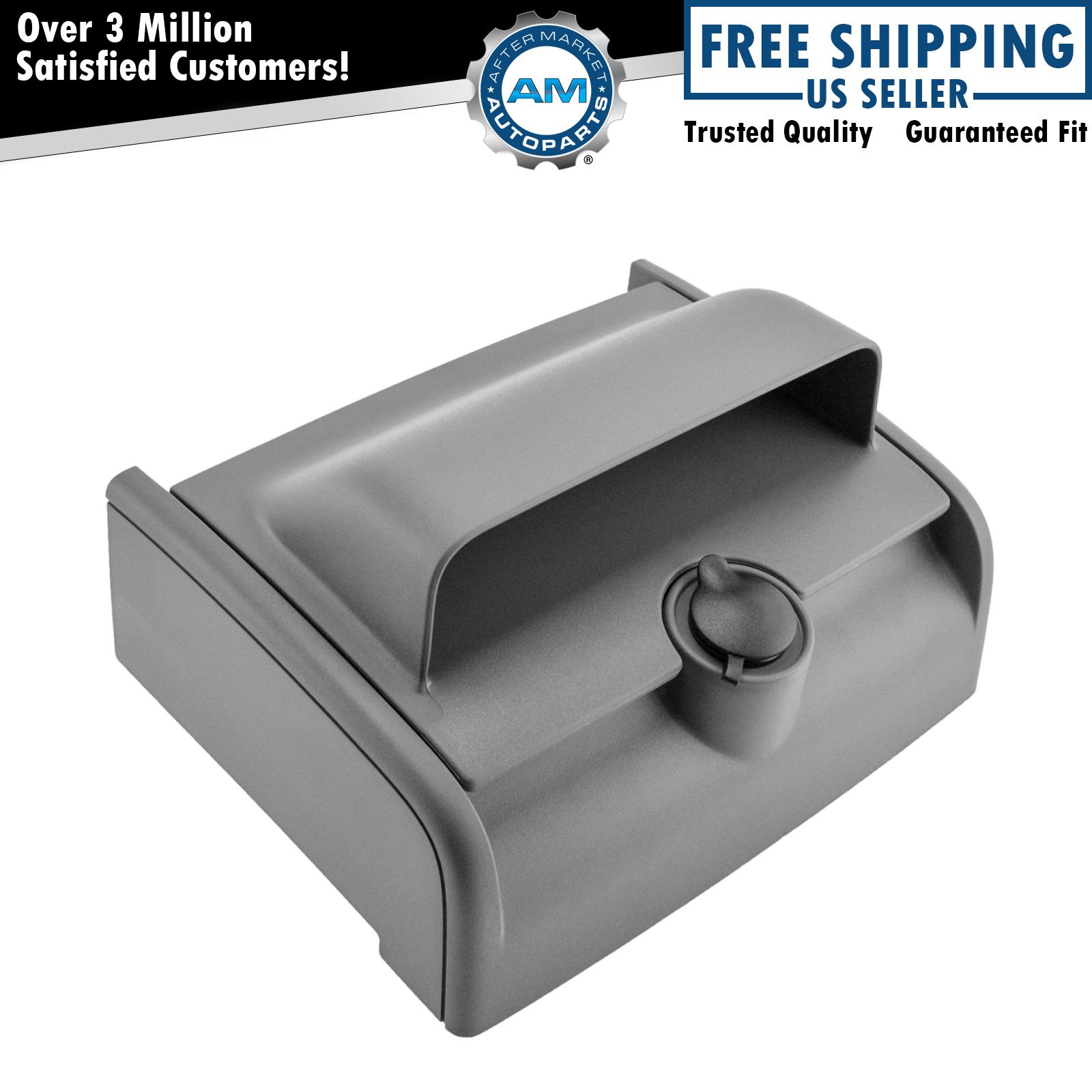 OEM BL3Z1813562AB Rear Center Console Cup Holder Steel Gray for Ford