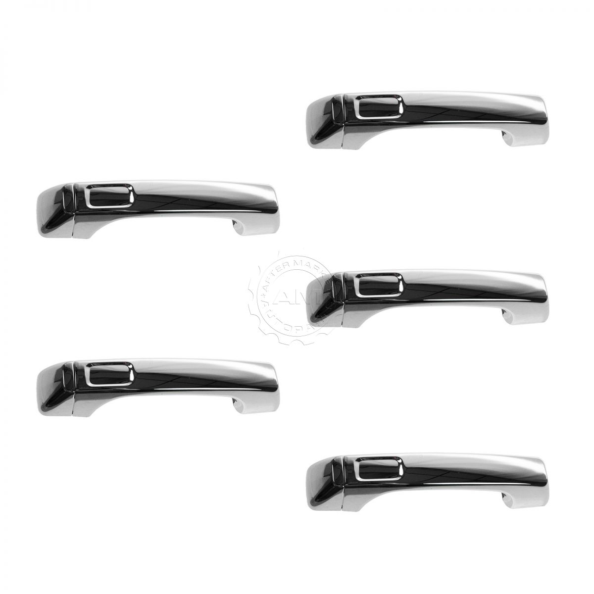 Exterior Outside Door Handle All Chrome SET of 5 for 0610 Hummer H3