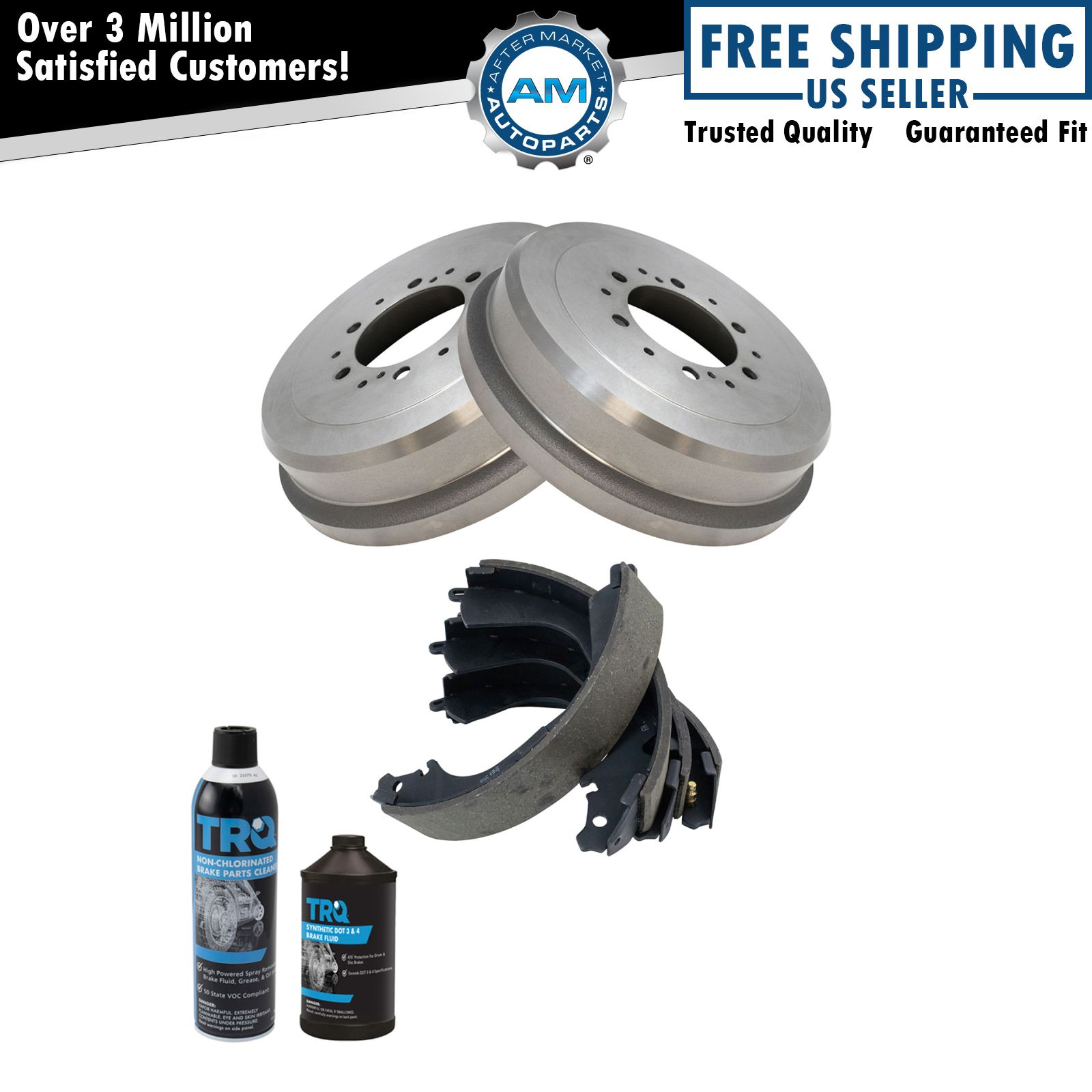 Rear Brake Drum Shoe Kit w/Fluids for Toyota 4Runner T100 Tacoma Tundra