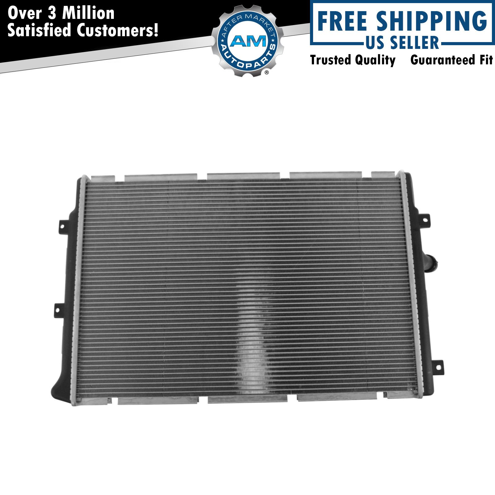 Radiator Assembly Aluminum Core Direct Fit for Audi Volkswagen 1.8L 2.0L New