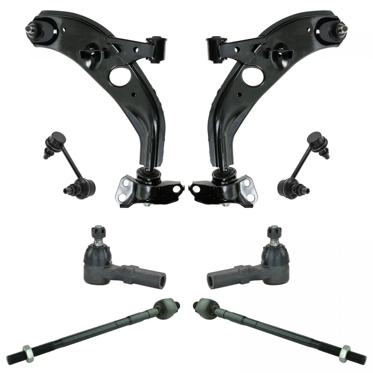 Front Control Arm Ball Joint Sway Bar Link Tie Rod Steering Suspension