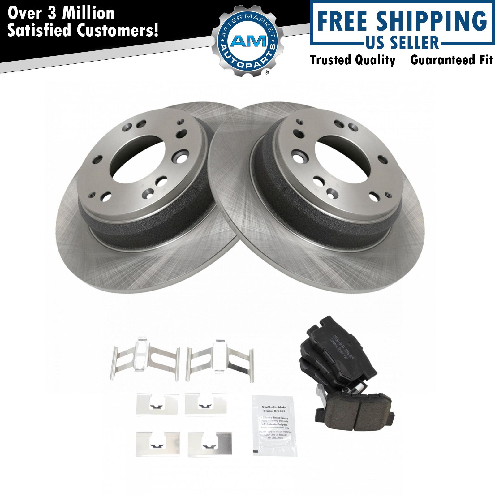 Rear Premium Posi Ceramic Brake Pads & Rotor Kit for Acura RL TL Cl CR-V