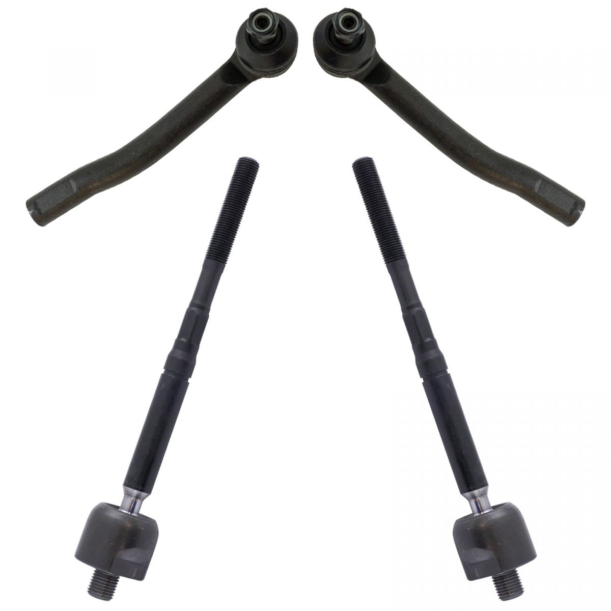 4 Piece Inner & Outer Tie Rod End Kit LH & RH Sides for Nissan Sentra