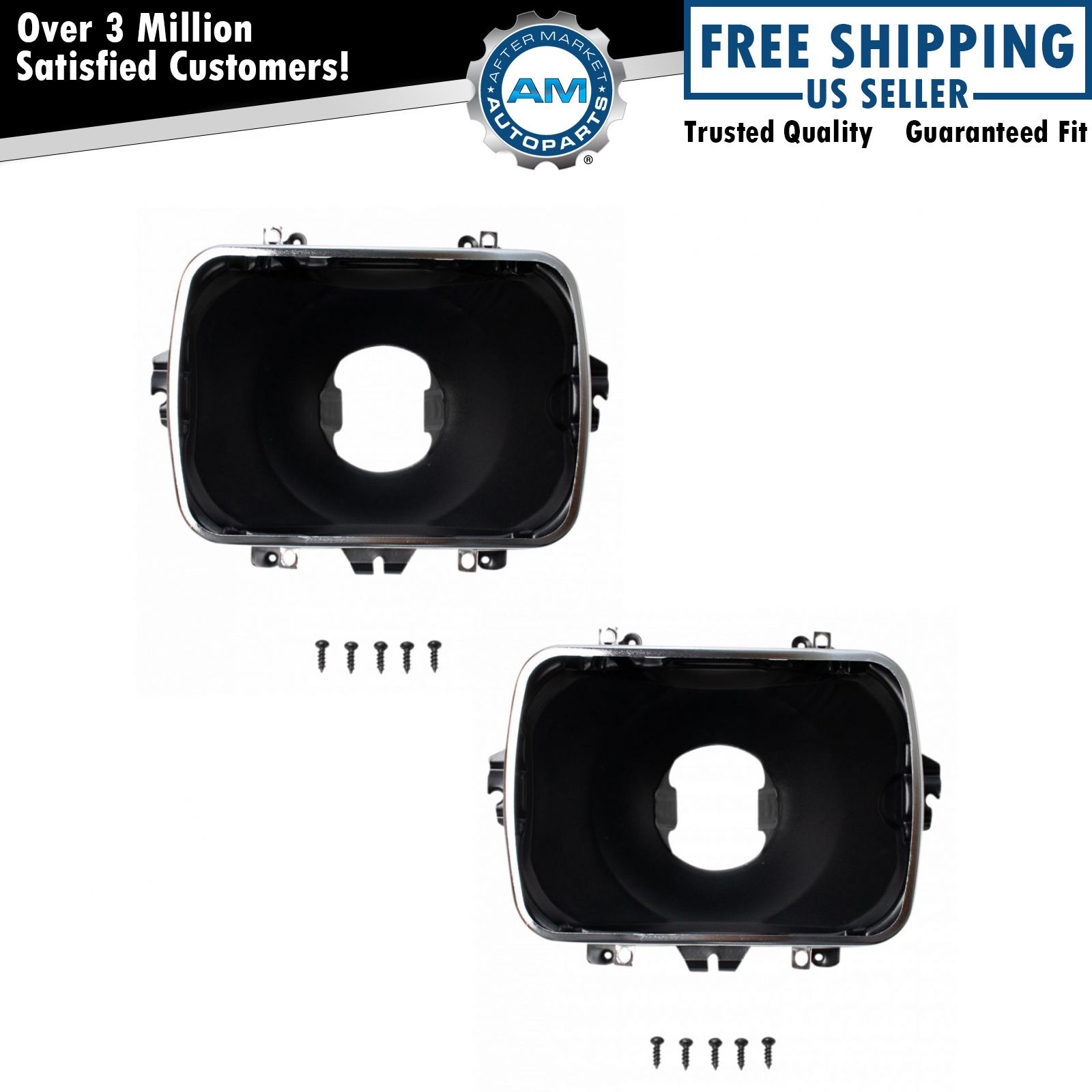 2pc Headlight Support Bracket Mounting Kit LH & RH Sides for Chevy GMC