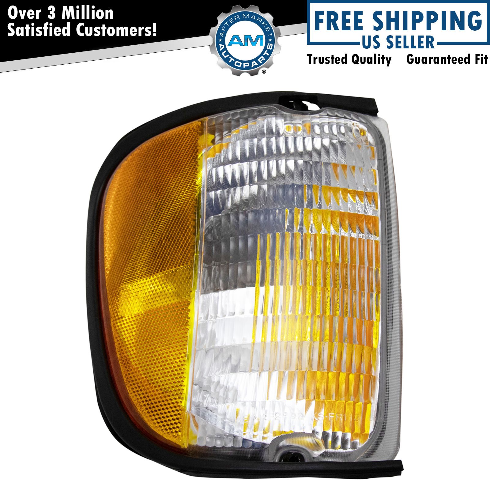 AM Autoparts Front Right Corner Parking Light For 1992-2003 Ford Econoline, E-Series – Direct Fit, 10-Yr Warranty
