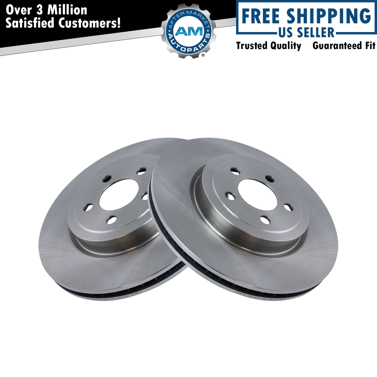 Front Disc Brake Rotor Pair Set 2 for Charger Challenger Magnum 300