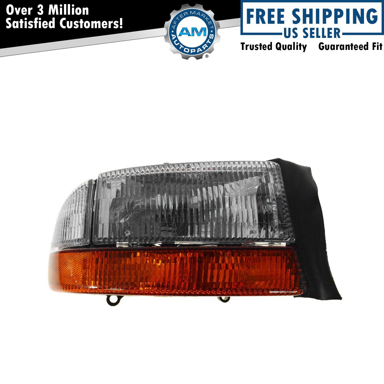 Right Headlight Assembly For 1997-2004 Dodge Dakota 1998-2003 Durango CH2503122