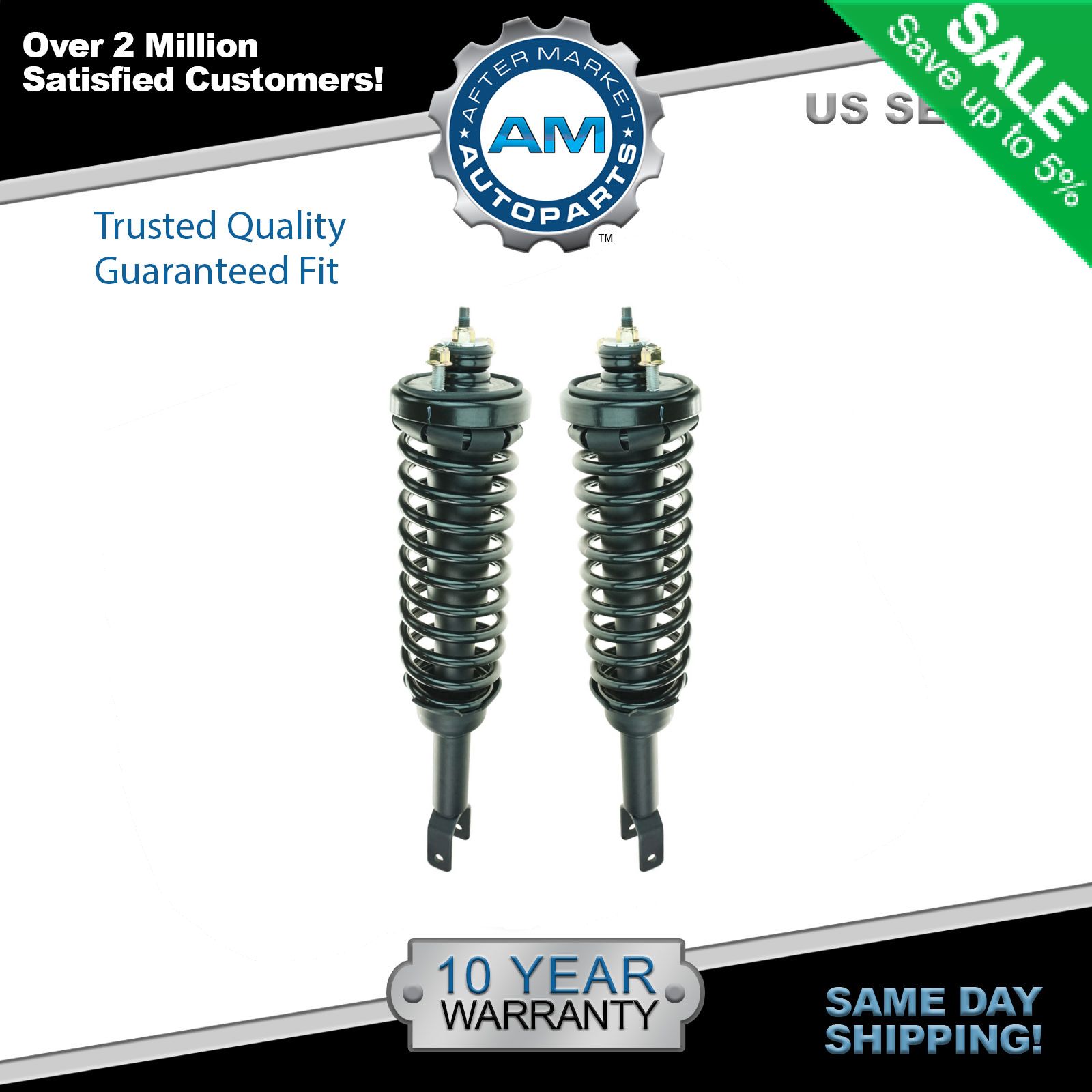 Rear Loaded Shock Strut Spring Mount Assembly Pair Set 2pc for EL Civic New