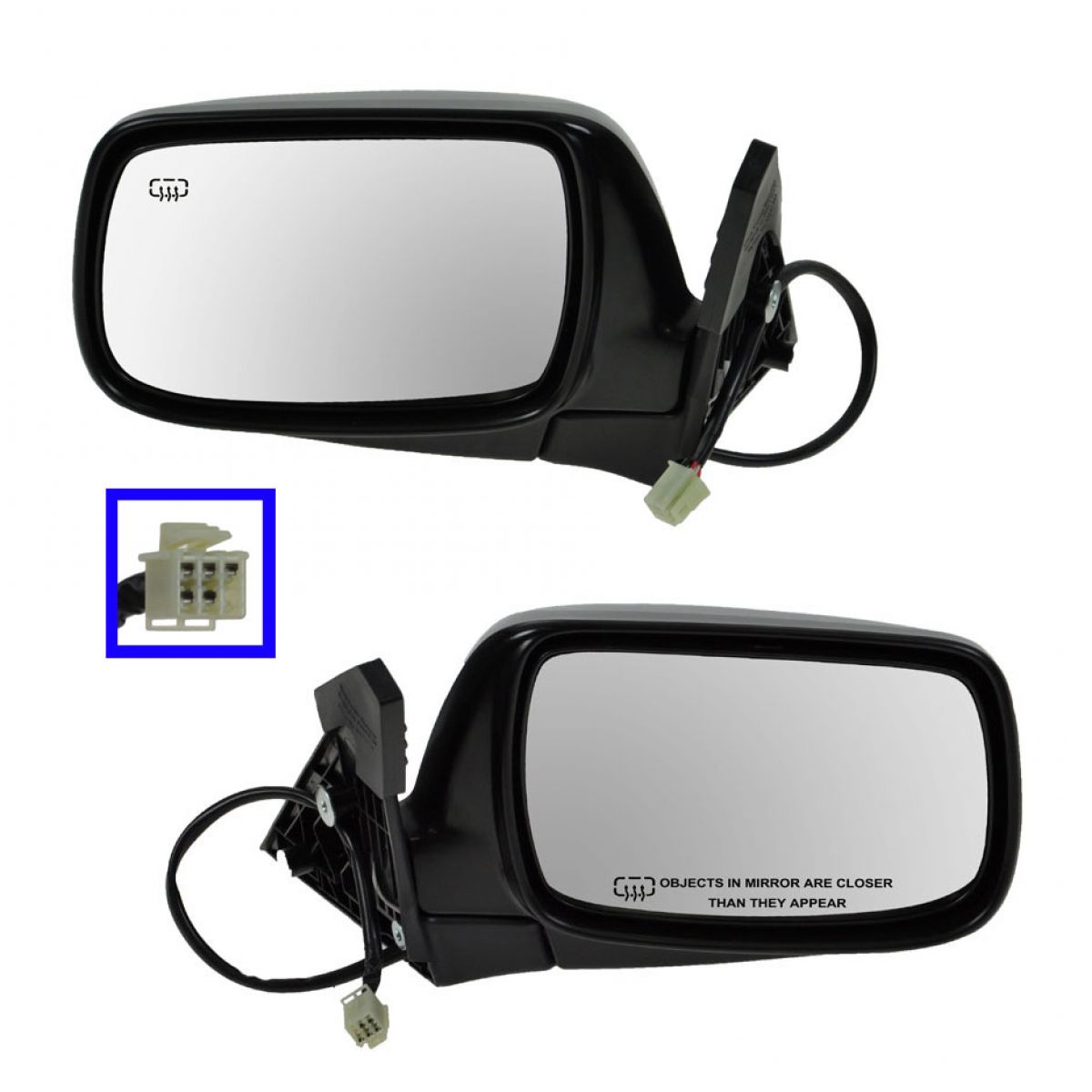 Power Heated Mirrors Pair Set Left LH & Right RH for Subaru Legacy