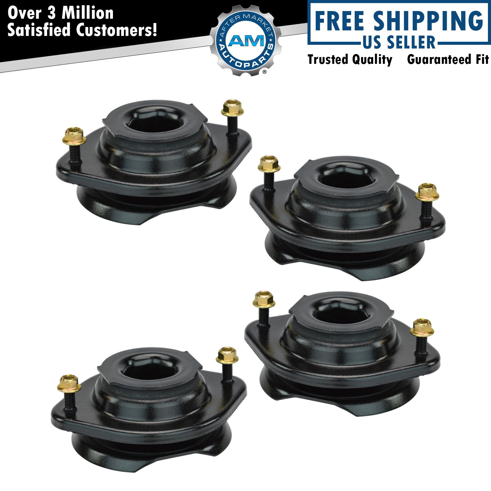 Front Rear Upper Strut Mount w/ Bearing Kit Set of 4 for Mazda Miata MX5 MX-5