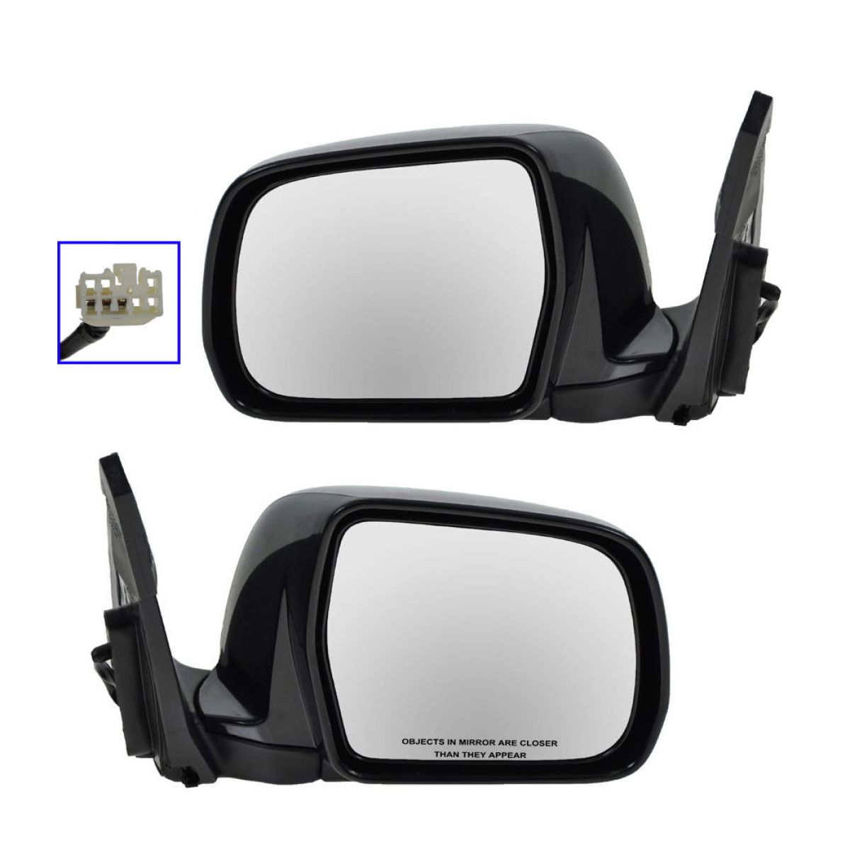 For 01-07 Highlander /& Hybrid Power Heat Manual Fold Mirror Left Right SET PAIR