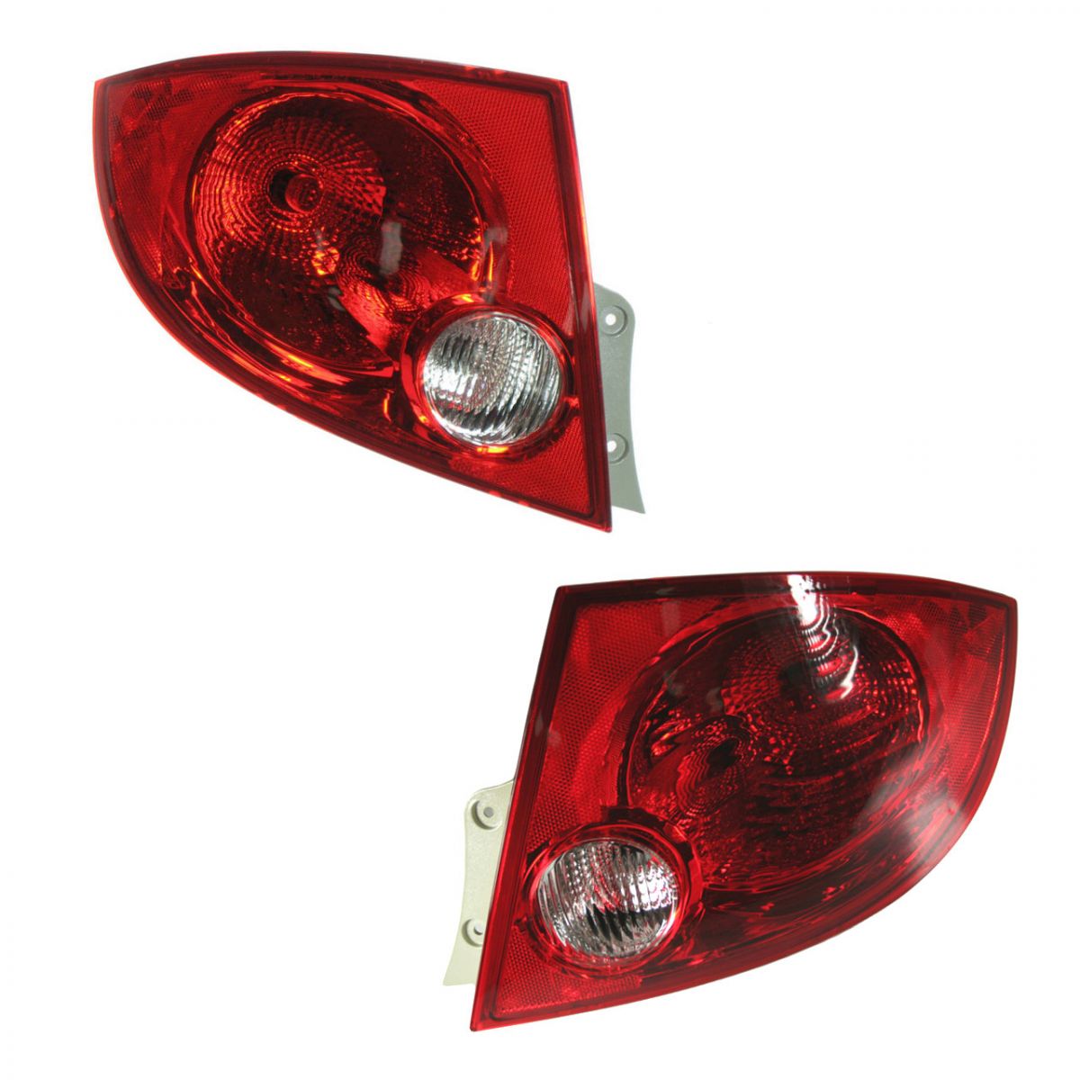 Rear Brake Taillights Taillamps Pair Set for 0510 Chevy Cobalt Sedan 4