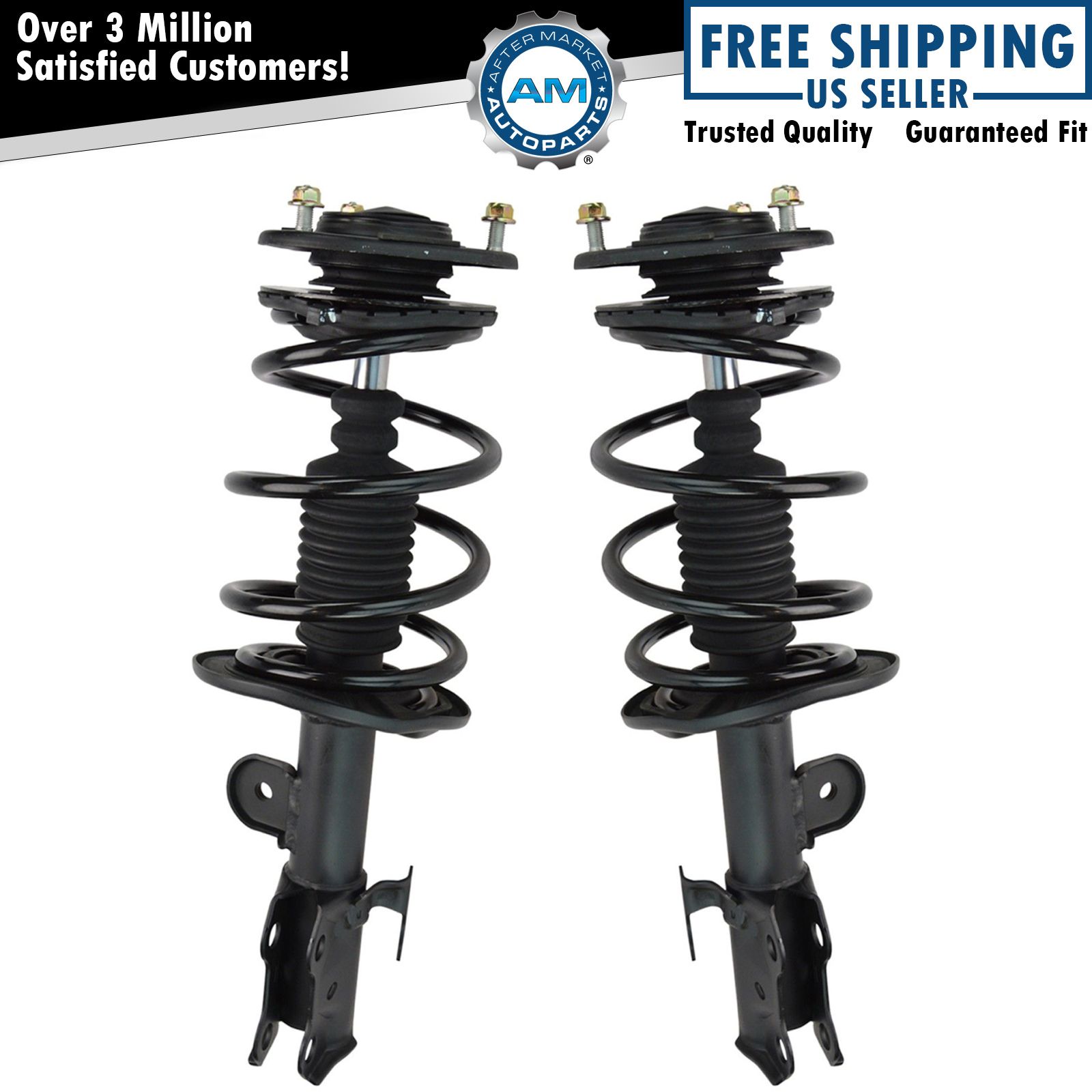 Front Complete Quick Loaded Strut Spring Assembly Drive Passenger Pair