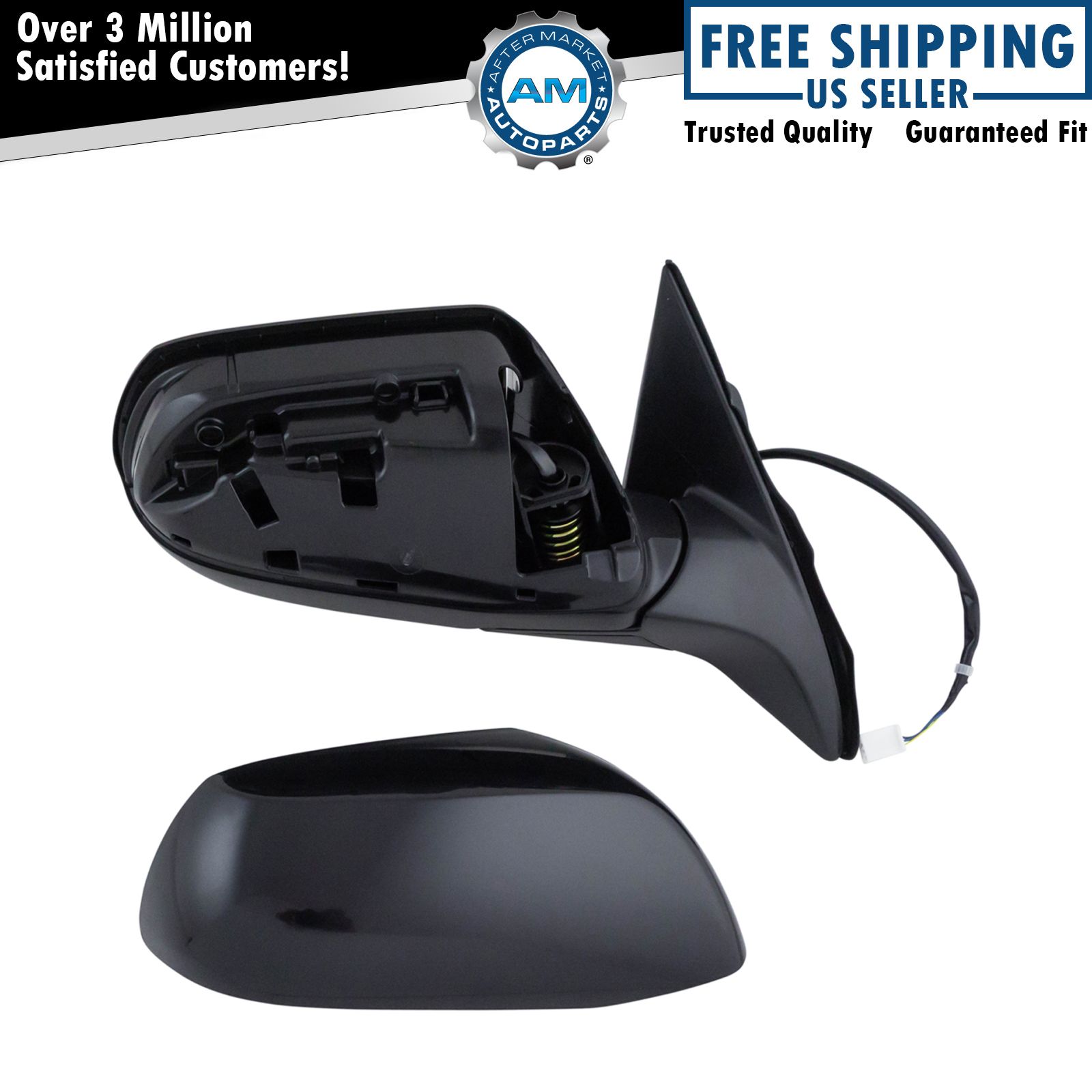 Mirror Power Smooth Black Passenger Side Right RH for Honda HRV New eBay