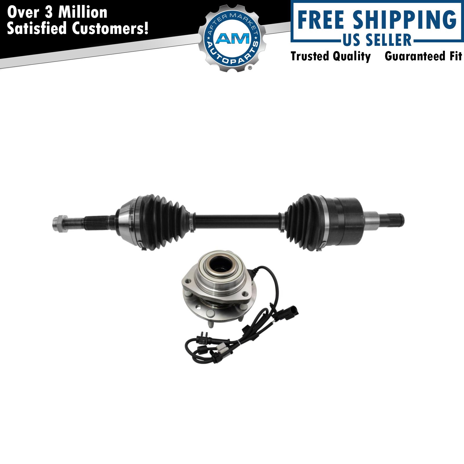 Wheel Hub Bearing & CV Axle Kit Front for Envoy Trailblazer Rainier eBay